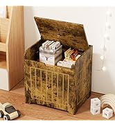 Aenuert Brown Kid Storage Chests, Small Cube Toy Organizer Box,Wooden Entryway Storage Bin For Ho...