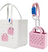 HYUVCX 2-in-1 Beach Bag Accessories, Mini Backpack Keychain, Mini Bag Shape Charms, Storage Case ...