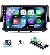Android 13 Car Stereo Radio for Honda Civic 2016 2017 2018 2019 2020 with Wireless CarPlay Androi...
