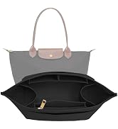 LOUKAYCCI Purse Organizer Insert for Longchamp Le Pliage L Handbag Insert Felt Long Champ Tote Ba...