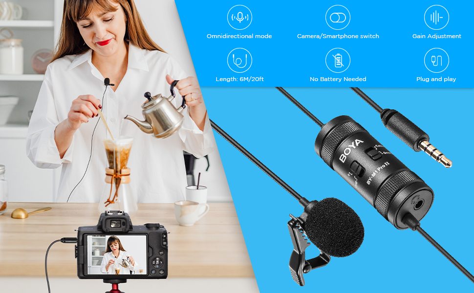 boya lapel microphone BY-M1 PRO