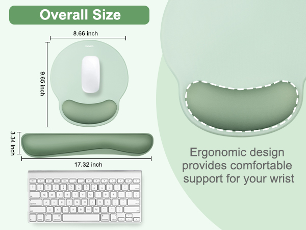 Ergonomic Mouse Pad and Keyboard Wrist Rest