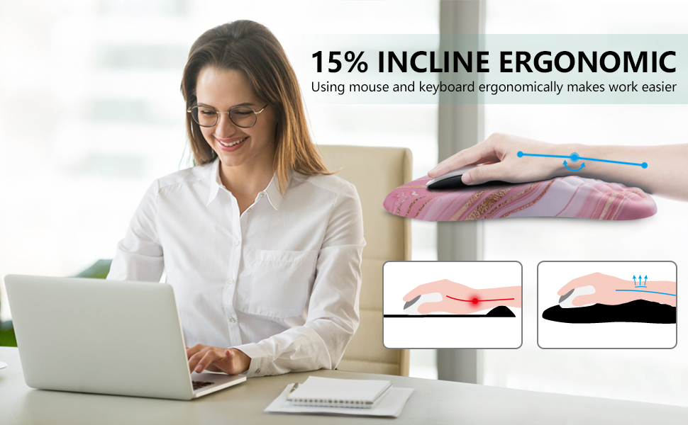 ergonomic mouse pad