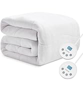 Cozorbt Heated Diamond Quilted Mattress Pad,Full Size Dual Control,Soft Bed Warmer,10 Heat Settin...