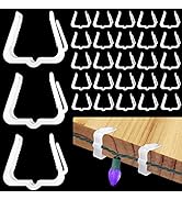 Christmas Light Hangers Clips 1 5/8 inch Fascia Board Clips Hooks Deck Light Clips Holiday Light ...