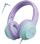 Kids Headphones with Cord for School, 74/85/94dB Volume Limit, Wired Over-Ear Headphones for Kids...