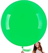 PartyWoo Green Balloons, 4 pcs 36 Inch Clover Green Large Balloons, Big Green Balloons for Balloo...