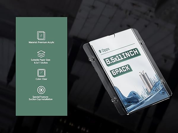 suction cup sign holder for glass door