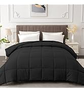 MATBEBY Full Comforter Duvet Insert - All Season Black Comforters Full Size - Quilted Down Altern...