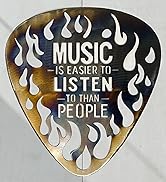 Flaming Guitar Pick Love is Easier