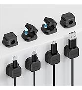 8 Pack Magnetic Cable Clip Organizer Cord Holder, Picozon Adhesive Cable Management, Wire Phone U...