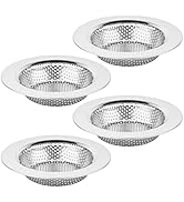 Chefbee Kitchen Sink Drain Strainer - 4 Pack Stainless Steel Sink Drain Cover Filter Food Catcher...