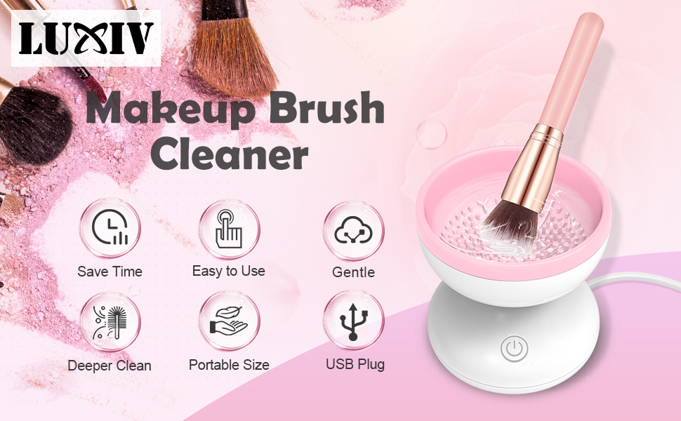 Makeup brush washing machine