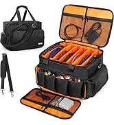 IBVIVIC Gig Band Cable File Bag With Adjustable Dividers Dj Gig Bag for Cables, Cords,DJ Gear,Sou...
