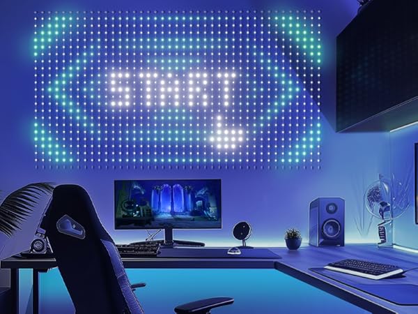 string lights for gaming room