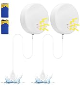 Foyucool 2 Pack Water Leak Detector, 135 dB Water Sensor Alarm, Floor and Wall Mounted, 47 inch C...