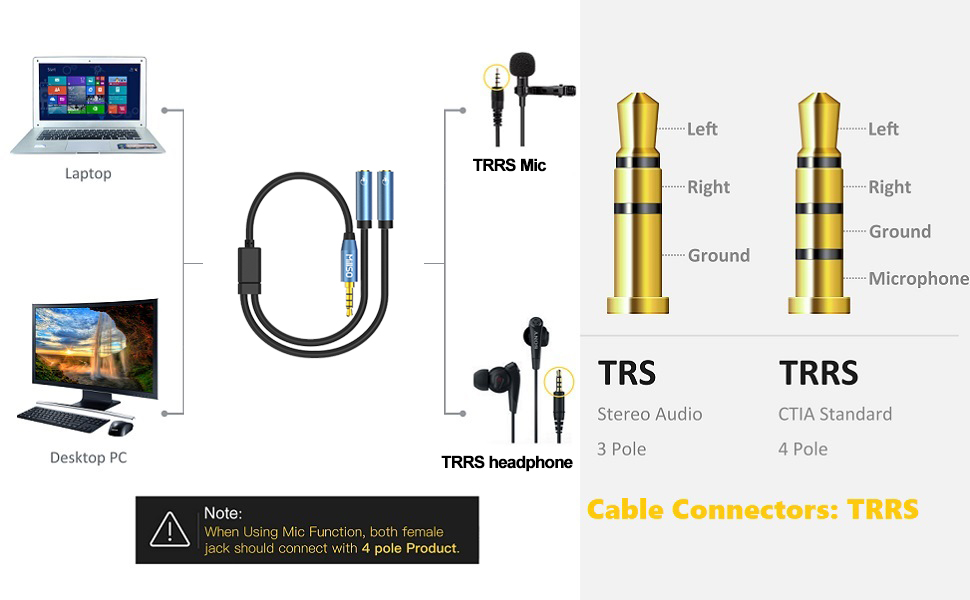 headphone audio splitter