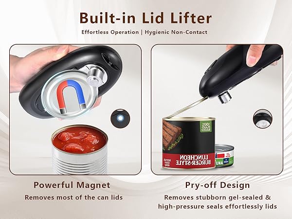 automatic can opener hands free