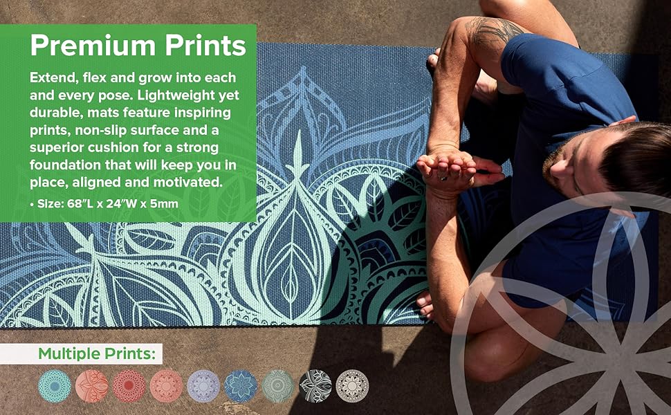 Gaiam Yoga Mat Premium Print
