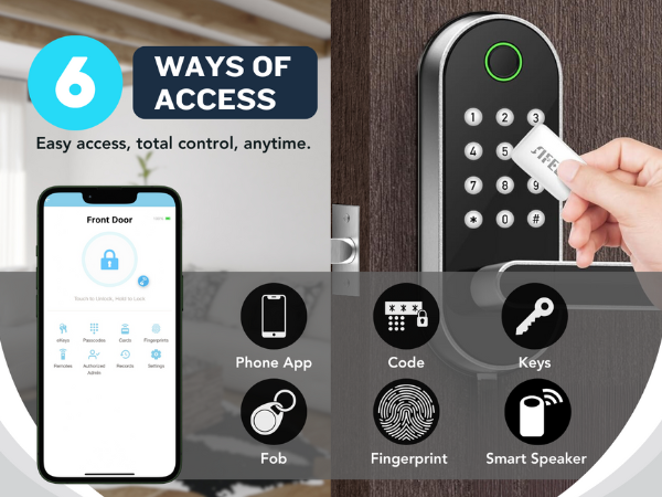 6 ways to unlock smart lock door