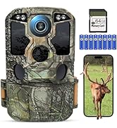 KJK Trail Camera WiFi 8K 84MP with 64GB Memory Card, Game Camera with Night Vision, 0.05s Trigger...