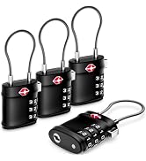 LUGGEX TSA Locks for Luggage, Luggage Locks, Suitcase Locks TSA Approved, Travel Locks, Ease of U...