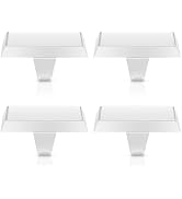 Tingtio White Christmas Stocking Holders for Mantle, Set of 4 Christmas Stocking Holders Hangers ...