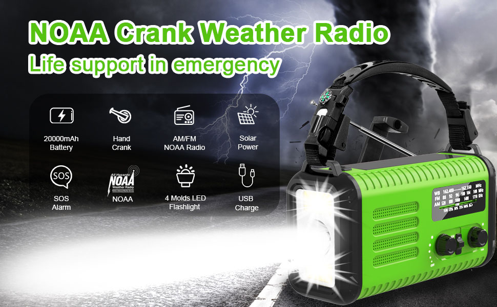 NOAA Crank Weather Radio
