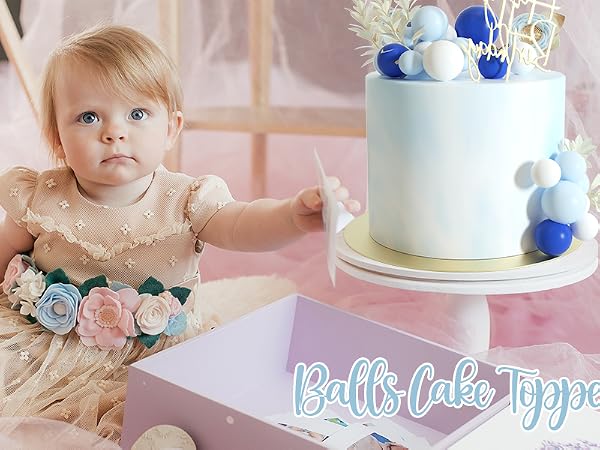 ball cake topper