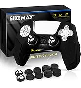 SIKEMAY PS5 Controller Cover Skin Case, Directly Applicable for PS5 Charger, Anti-Slip Sweatproof...