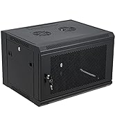 6U Wall Mount Server Cabinet Network Rack Vented Enclosure Locking Door by Tedgetal