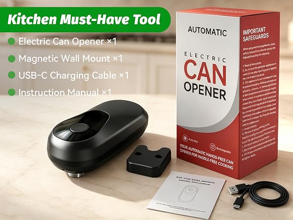 rechargeable can opener