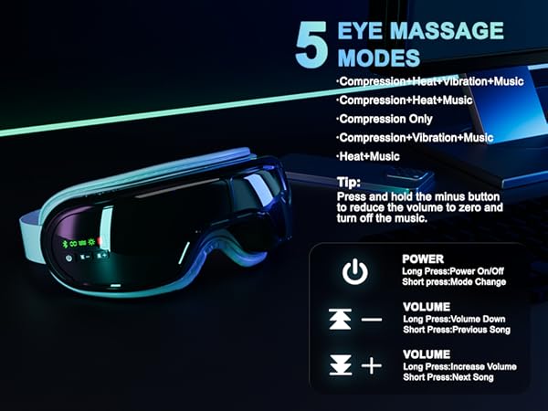 5 EYE MASSAGE MODES