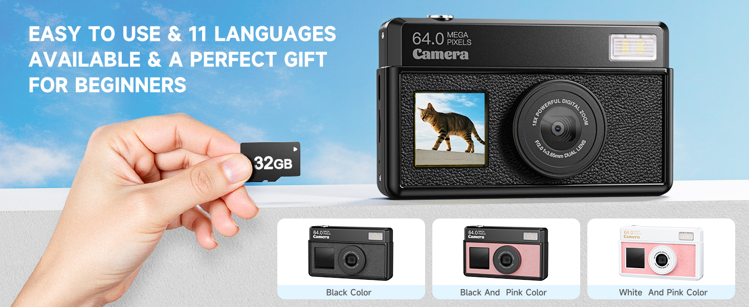 4k digital camera for photography mini digital camera point and shoot digital cameras for kids