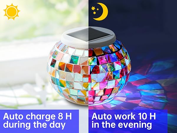 mosaic solar lights outdoor solar garden lights