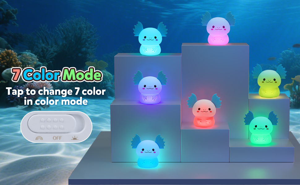 Cute Axolotl Lamp