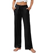 HEARTNICE Women's Pajama Pants with Pockets, Soft Comfort Lounge Sleep Pant Loose Stretch Pj Bottoms