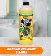 Instant Power Disposal and Drain Cleaner, Drainage Clog Remover, Lemon Scent, 4 Liter Case