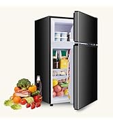 NEWBULIG Mini Fridge with Freezer 3.2 Cu.Ft Small Refrigerator for Office, Dorm, Small Fridge wit...
