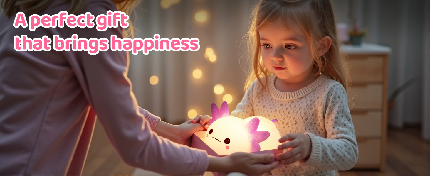 axolotl nightlight for girls