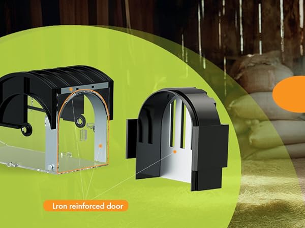 Humane Mouse Traps, 12 inches Enlarged No Kill Rat Live Traps for Chipmunks,