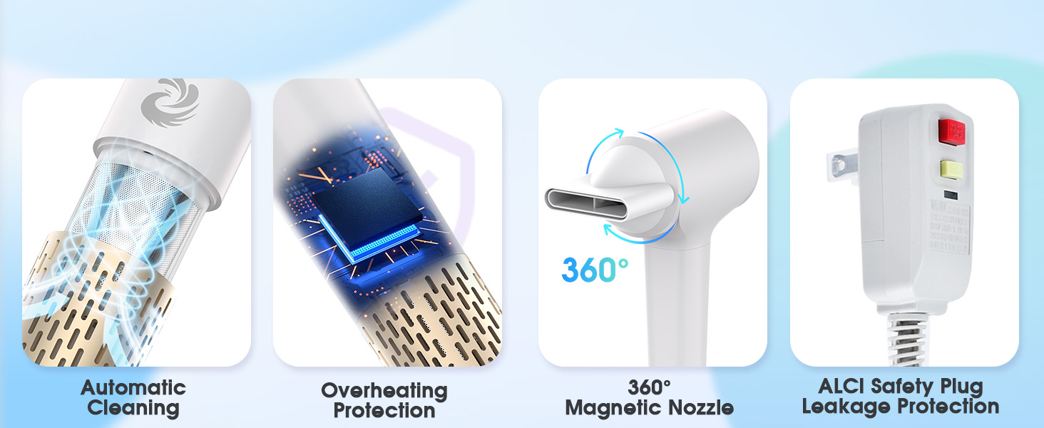 Plasma Hair Dryer High power hair dryer 1500W High Speed 110000 RPM Blow Dryer with Plasma Tech