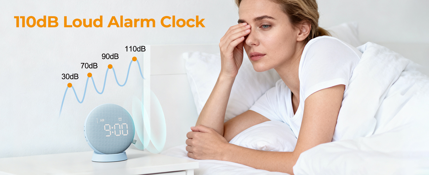 alarm clock for heavy sleepers adults alarm clock for teens alarm clock loud vibrating alarm clock
