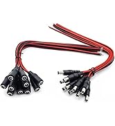 DC Power Cable 12V 5A Plugs Male Female Connectors for CCTV Security Camera Pigtail Power Adapter...