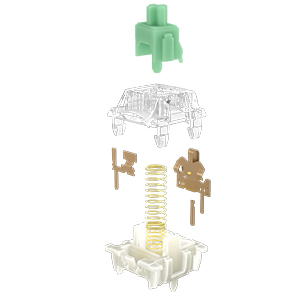 GATERON-Baby Kangaroo 2.0-Switch-Pre Lubed-Tactile-RGB-5 Pin-Mechanical Keyboard