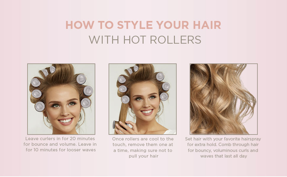 Less frizz. More body. Perfect curls. Get it all, quickly and easily with Conair Hot Rollers