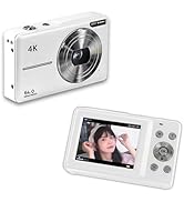 Andoer Kids Camera Compact Camera 4K/30Fps Small Digital Camera 64Mp Digital Video Camera 2.4 Inc...