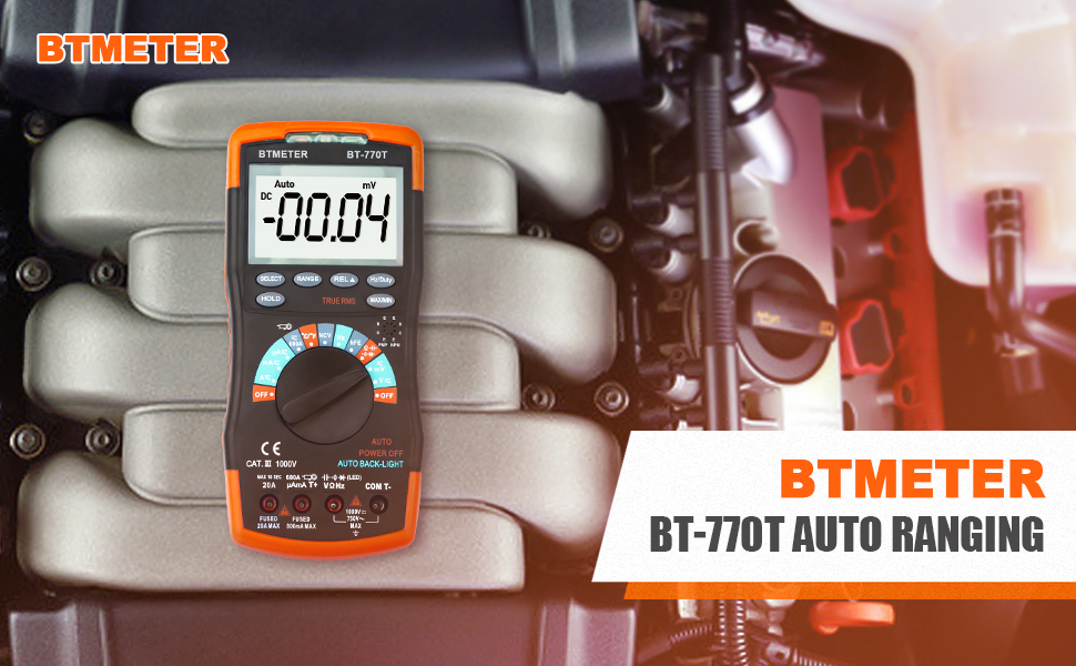 true RMS Digital Multimeter Tester 6000 Counts AC DC 20A Ohmmeter Voltmeter