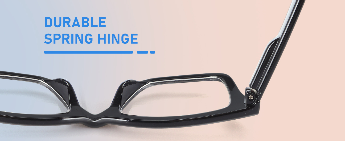 progressive computer readers with adjustable spring hinges are sturdy and comfortable