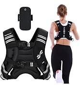 Weighted Vest for Men and Women: Sportneer 8lbs/12lbs/15lbs/20lbs/25lbs Weight Vest with Reflecti...